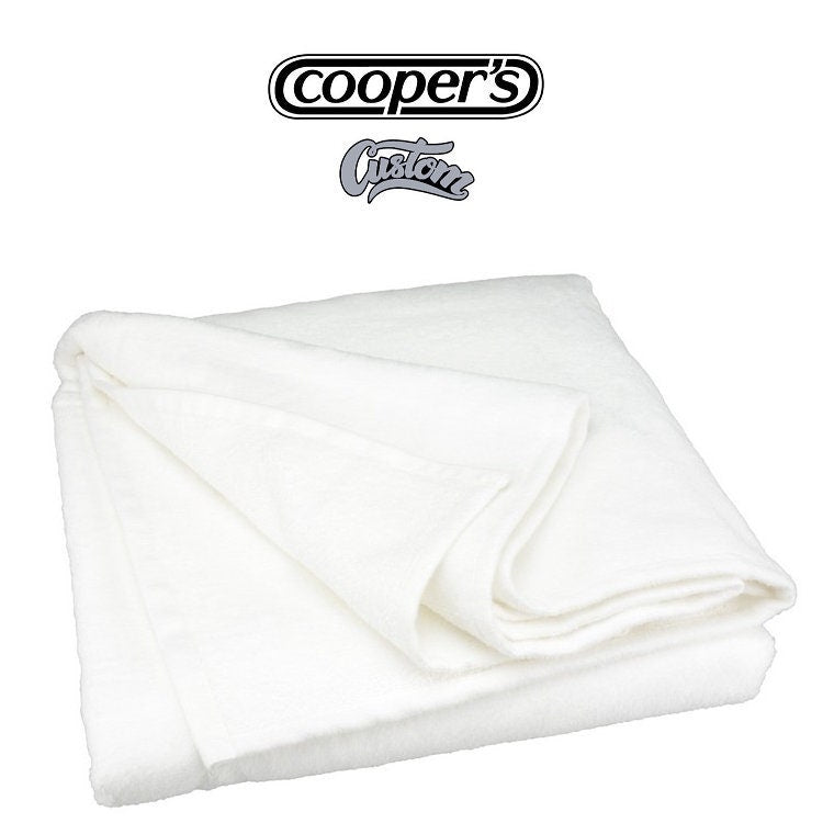 Sublimation Blank Beach Towel, 100% Cotton Front, Poly Back, 30x60 inch