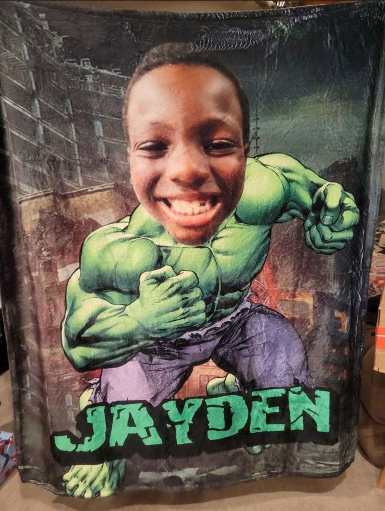 Kids Superhero Blanket, Personalized Kids Blanket