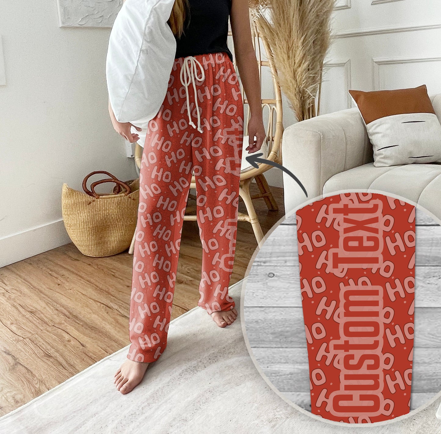 Personalized Pajama Pants, vintage christmas