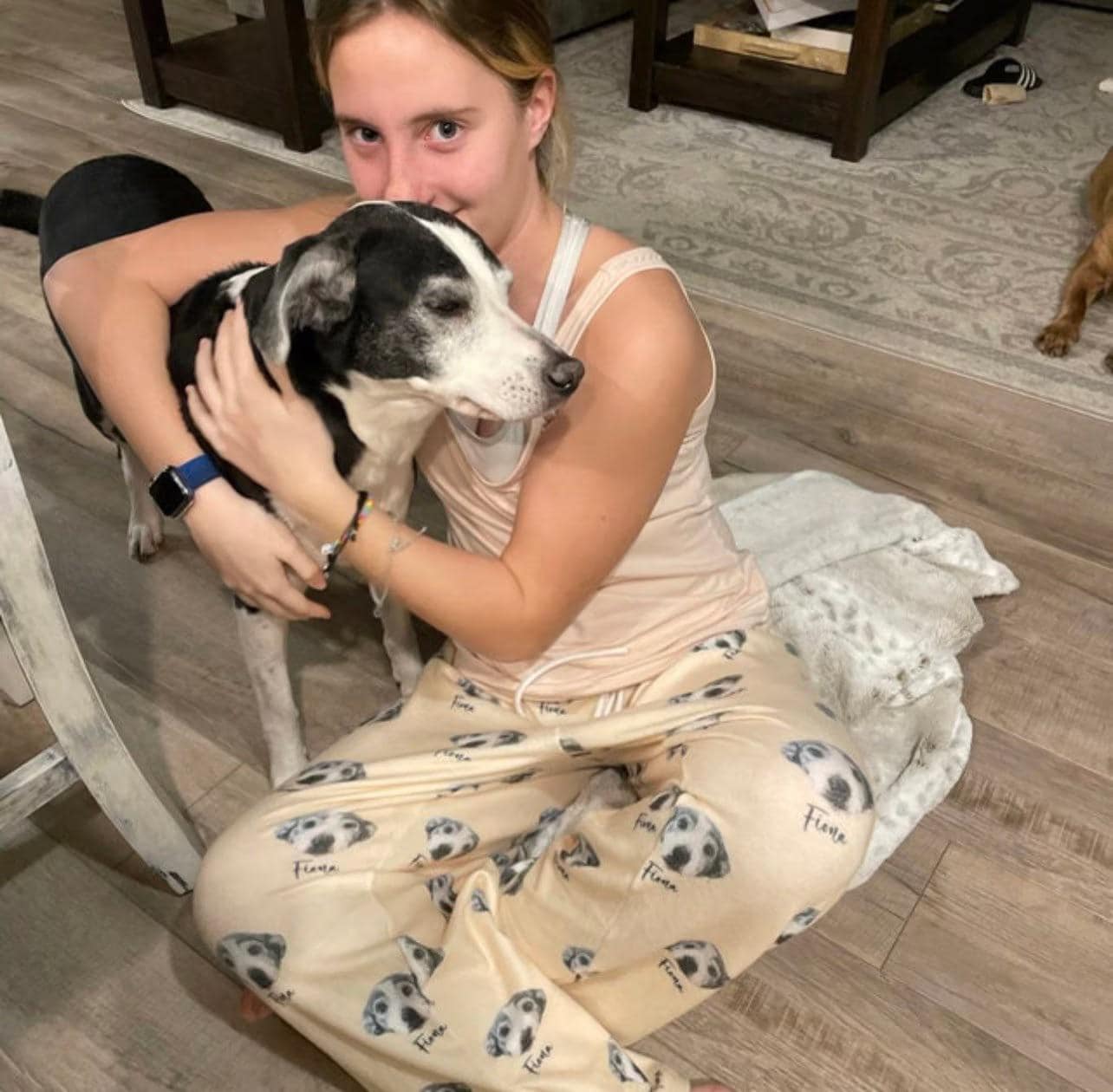 Custom Pet Portrait Pajama pants Using Pet Photo + Name