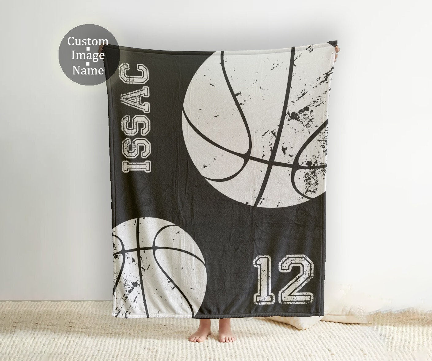 Personalized Sports Team blanket with Name, Custom Sports team blanket , Birthday Gift, Christmas Gift.
