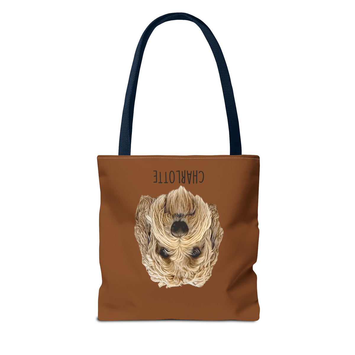 Dog Portrait Tote Bag — Custom Pet Face Print (e.g., “Boomer”)