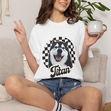 Titan Husky T-Shirt — Personalized Dog Photo Tee