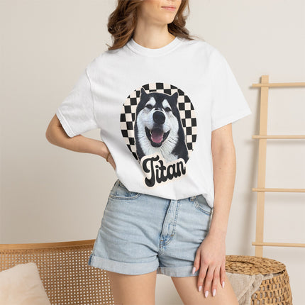 Titan Husky T-Shirt — Personalized Dog Photo Tee