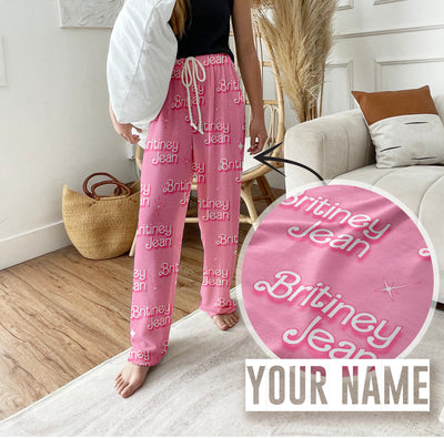 Custom Barbie Doll Pajama pants Using Pet Photo + Name Custom Dog Personalized Pajama Pants Photo Pants Dog Dad Dog Mom Gift - CustomCooper
