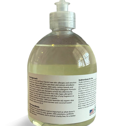 Organic Lavender Dog Shampoo: Hypoallergenic Aloe Essential Oil