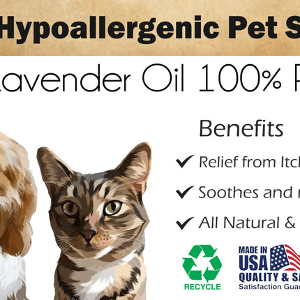 Organic Lavender Dog Shampoo: Hypoallergenic Aloe Essential Oil