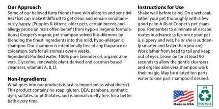 Organic Lavender Dog Shampoo: Hypoallergenic Aloe Essential Oil