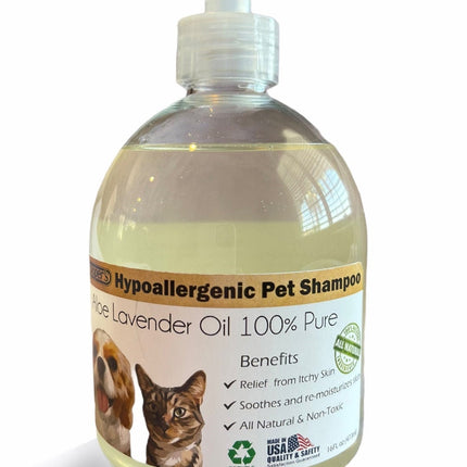 Organic Lavender Dog Shampoo: Hypoallergenic Aloe Essential Oil