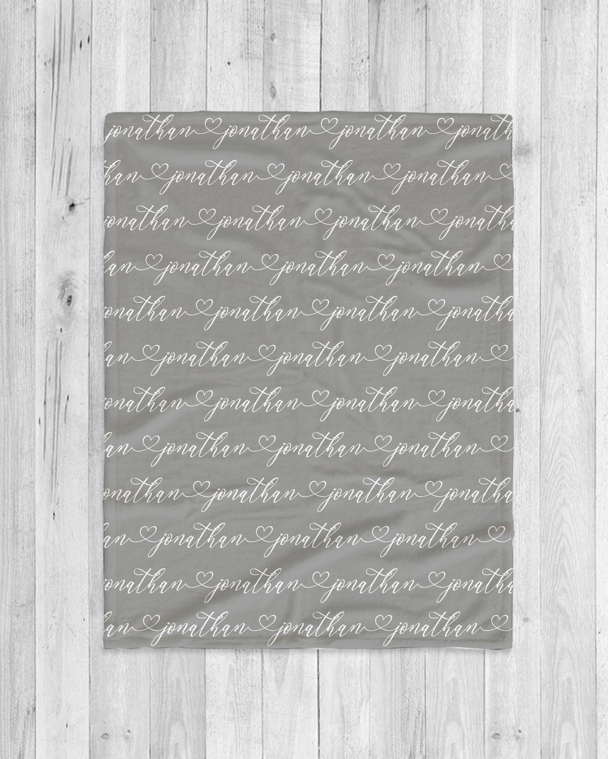Script Style Couple Personalized Blanket, Custom Anniversary Gift