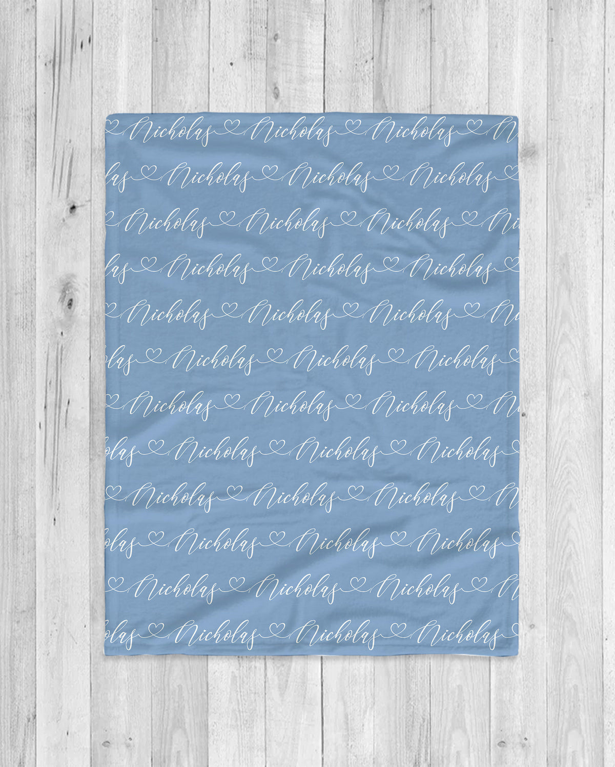 Script Style Couple Personalized Blanket, Custom Anniversary Gift
