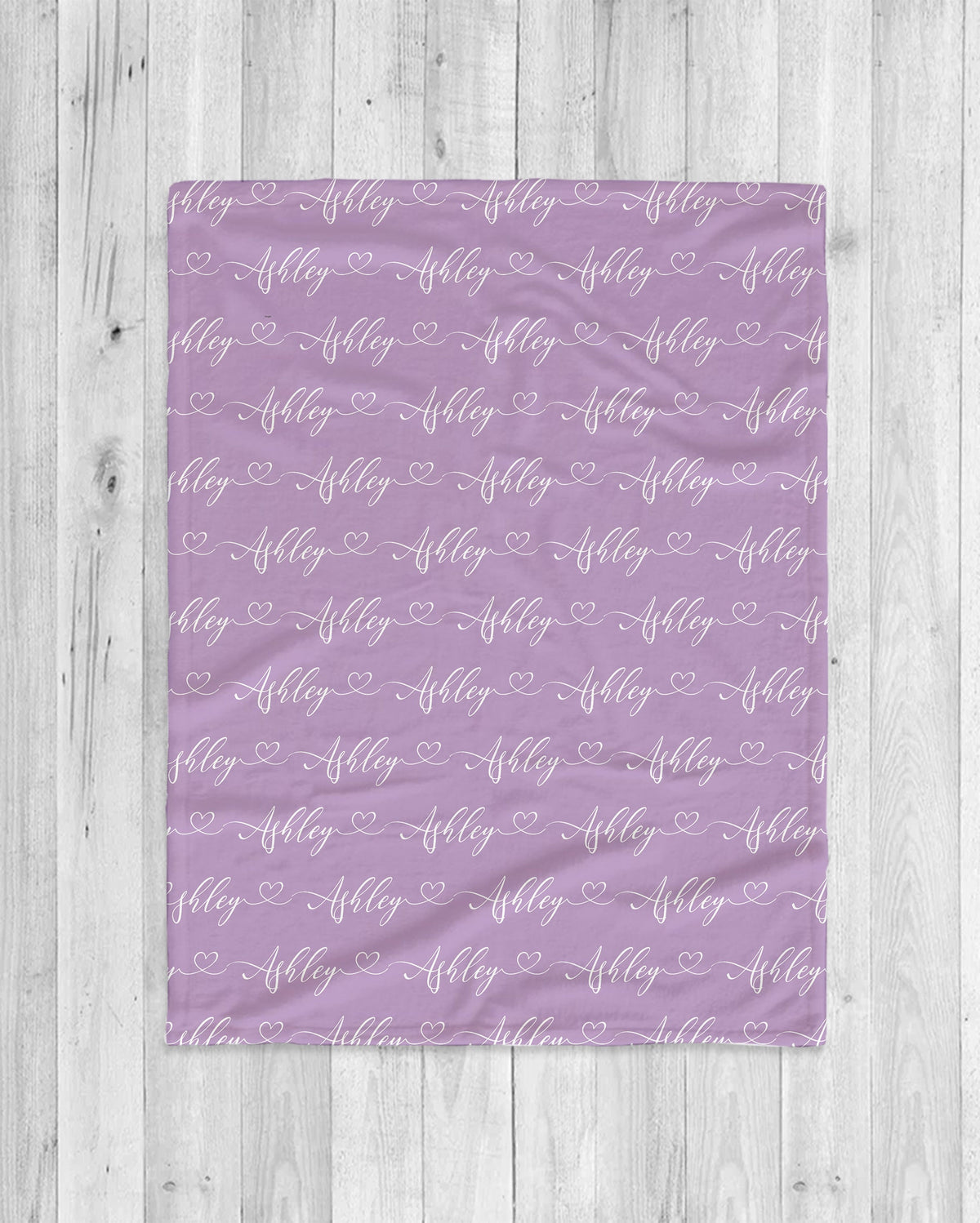 Script Style Couple Personalized Blanket, Custom Anniversary Gift