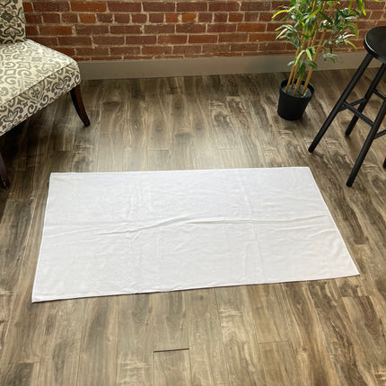 Sublimation Blank Beach Towel, 100% Cotton Front, Poly Back, 30x60 inch