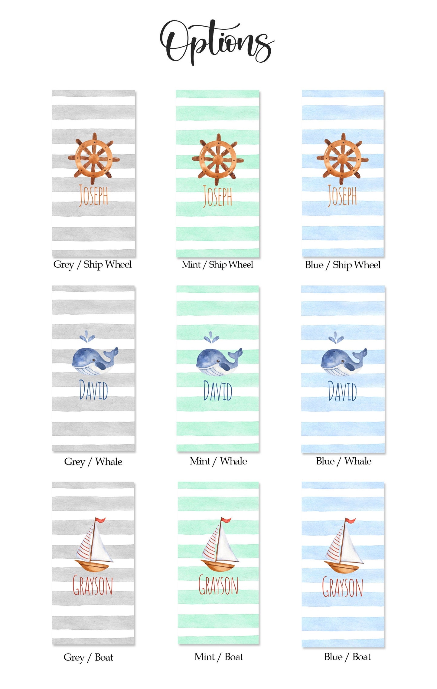 Sea Watercolor Large Personalized Beach Towel Personalized Name Bath Towel Custom Towel Beach Towel With Name Outside Birthday Vacation Gift