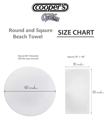 Round Ice Cram Design Round Personalized Plush Velour Beach Towel