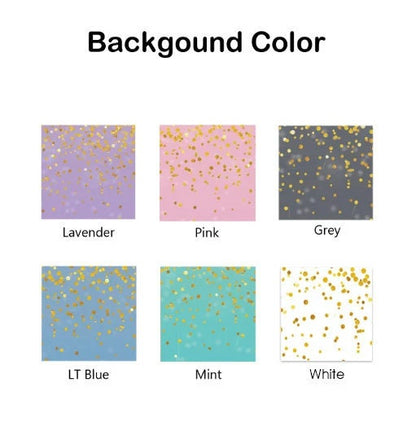 Gold Glitter Personalized Minky Blanket: Plush Fleece Name Blanket