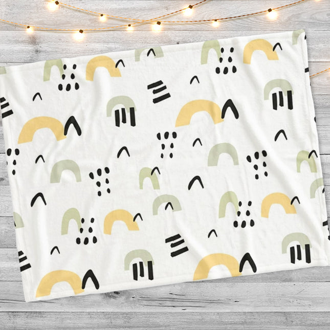 New hand-drawn design with childish pattern blanket