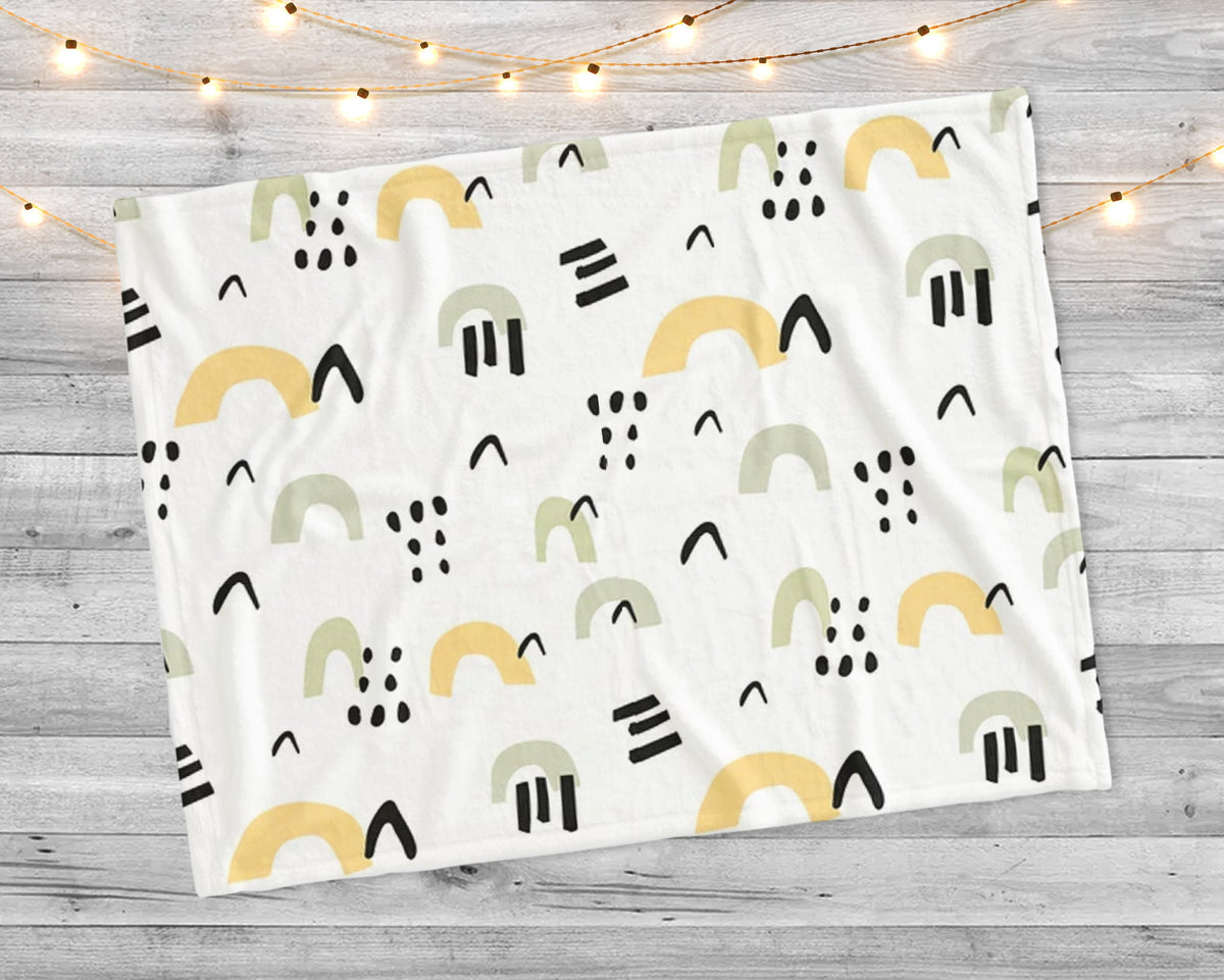 New hand-drawn design with childish pattern blanket