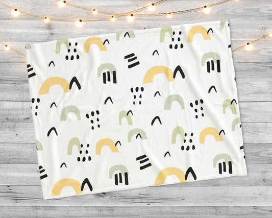 New hand-drawn design with childish pattern blanket