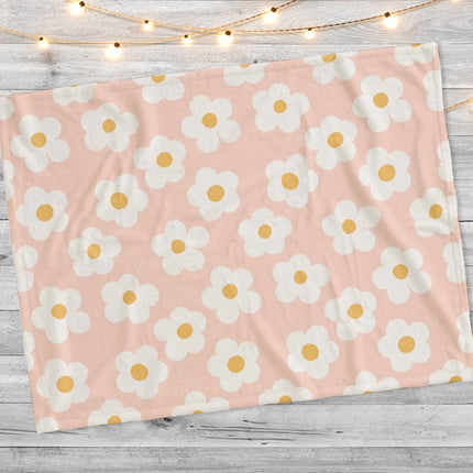 Pink Flower Design Childish pattern blanket