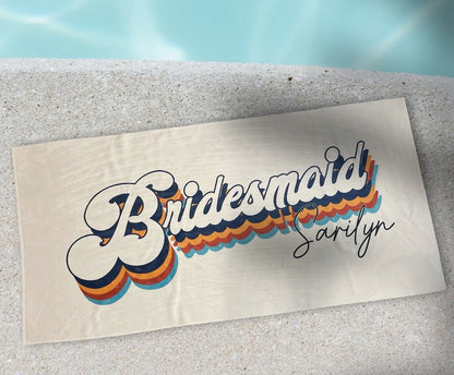 NEW Style - Bride, Mr or Mrs Beach Personalized Beach Towels, Honeymoon Gift, His and Hers Newlywed Gift, Personalized Wedding Gift