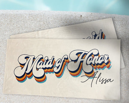 NEW Style - Bride, Mr or Mrs Beach Personalized Beach Towels, Honeymoon Gift, His and Hers Newlywed Gift, Personalized Wedding Gift