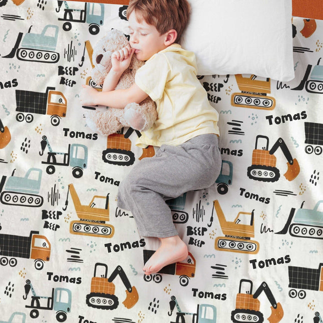 Personalized Airplane Blanket: Minky or Sherpa, Custom Kids Blanket