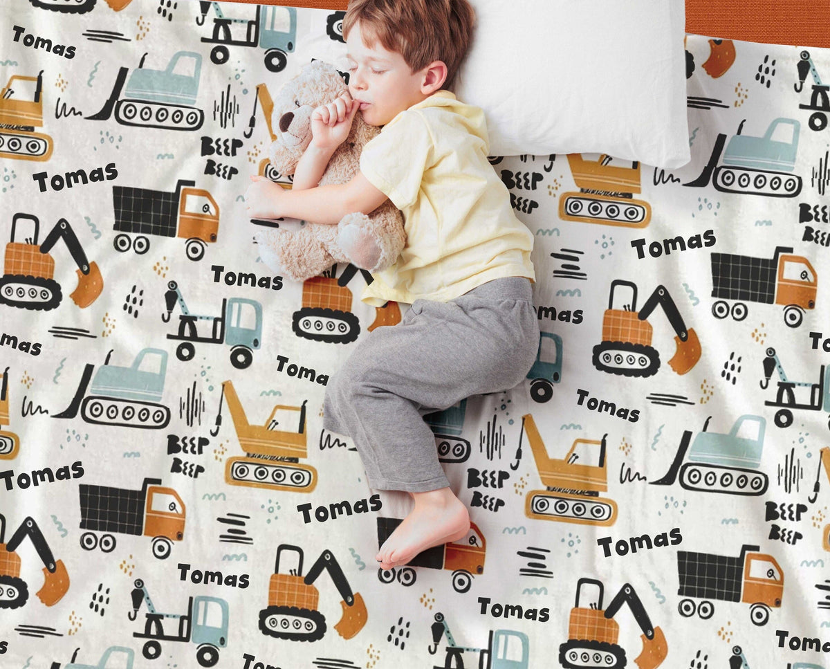 Personalized Airplane Blanket: Minky or Sherpa, Custom Kids Blanket