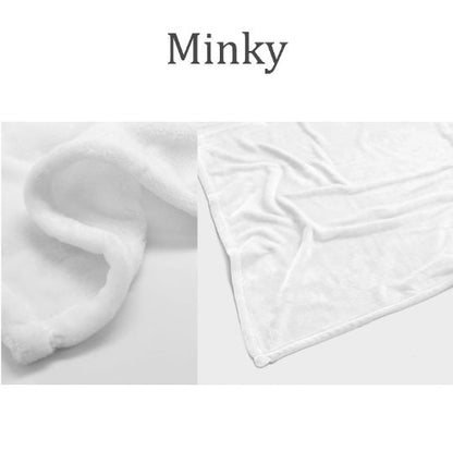 Personalized Smile Blanket: Plush Minky Fleece, Custom Name Gift