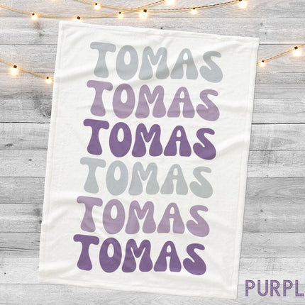 Personalized Name Blanket, Soft Minky or Sherpa Fleece, Custom Baby Gift