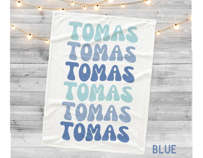 Personalized Name Blanket, Soft Minky or Sherpa Fleece, Custom Baby Gift