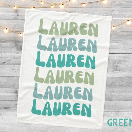 Personalized Name Blanket, Soft Minky or Sherpa Fleece, Custom Baby Gift