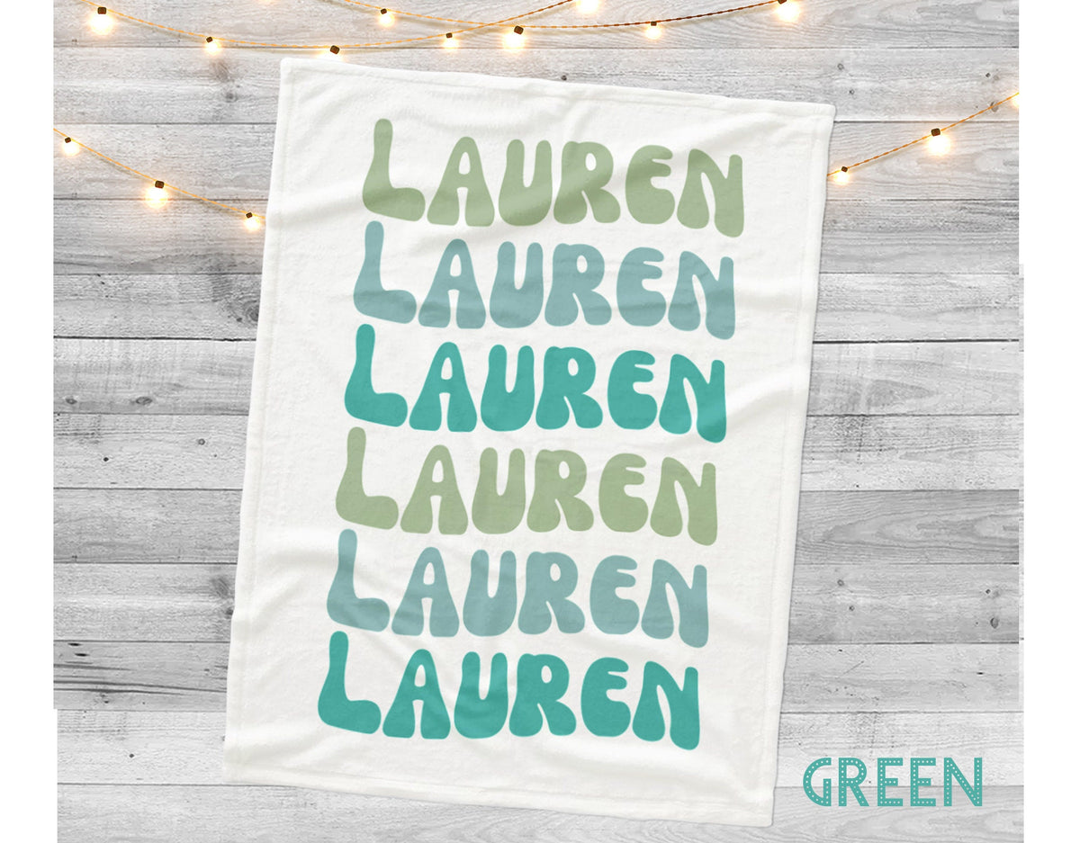 Personalized Name Blanket, Soft Minky or Sherpa Fleece, Custom Baby Gift
