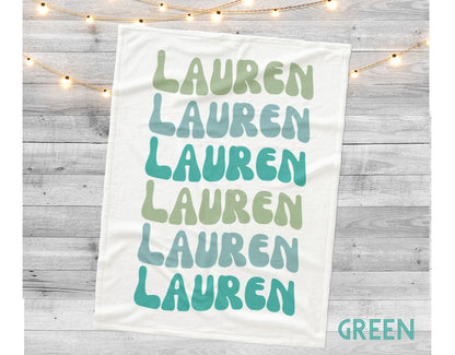 Personalized Name Blanket, Soft Minky or Sherpa Fleece, Custom Baby Gift