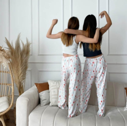 Personalized Christmas Tree Design Pajama Pants, Custom Name Family Pajamas