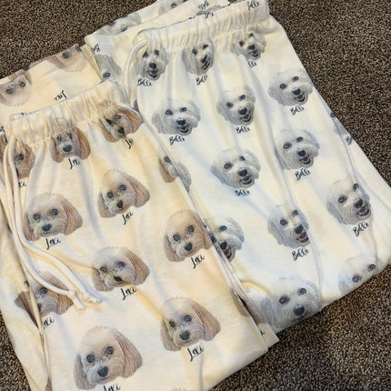 VALENTINE Custom Person's Face Pajama Pants: Personalized Photo Gift