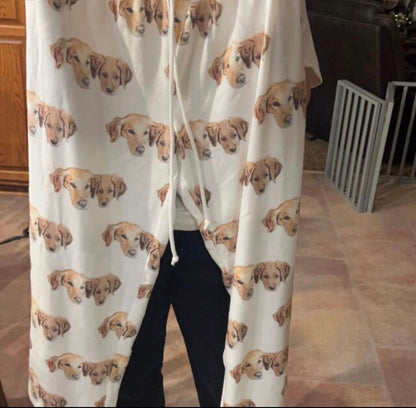 VALENTINE Custom Person's Face Pajama Pants: Personalized Photo Gift