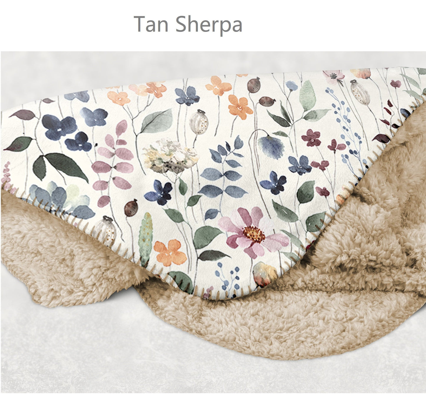 Personalized FLOWER Pattern in vintage rustic style blanket with Name, Custom blanket gift, Birthday Anniversary Gift