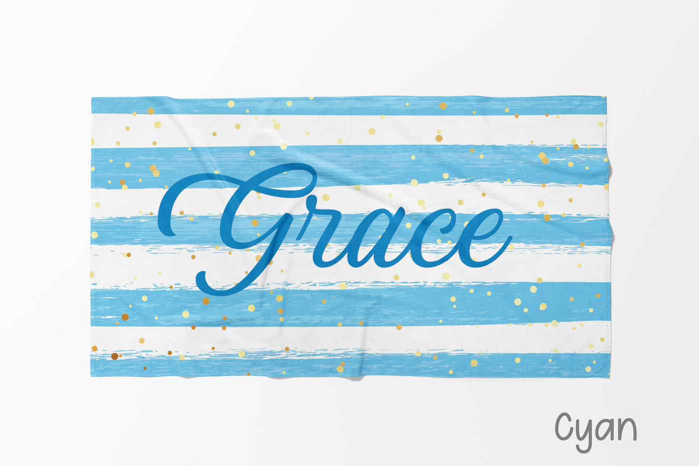 NEW Scripty Style Personalized Beach Towel Personalized Name Bath Towel Custom Pool Towel Beach Towel Name Outside Birthday Vacation Gift - CustomCooper