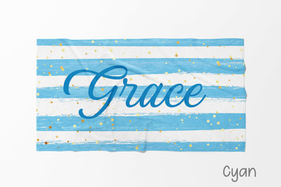 NEW Scripty Style Personalized Beach Towel Personalized Name Bath Towel Custom Pool Towel Beach Towel Name Outside Birthday Vacation Gift - CustomCooper