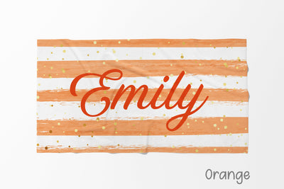 NEW Scripty Style Personalized Beach Towel Personalized Name Bath Towel Custom Pool Towel Beach Towel Name Outside Birthday Vacation Gift - CustomCooper