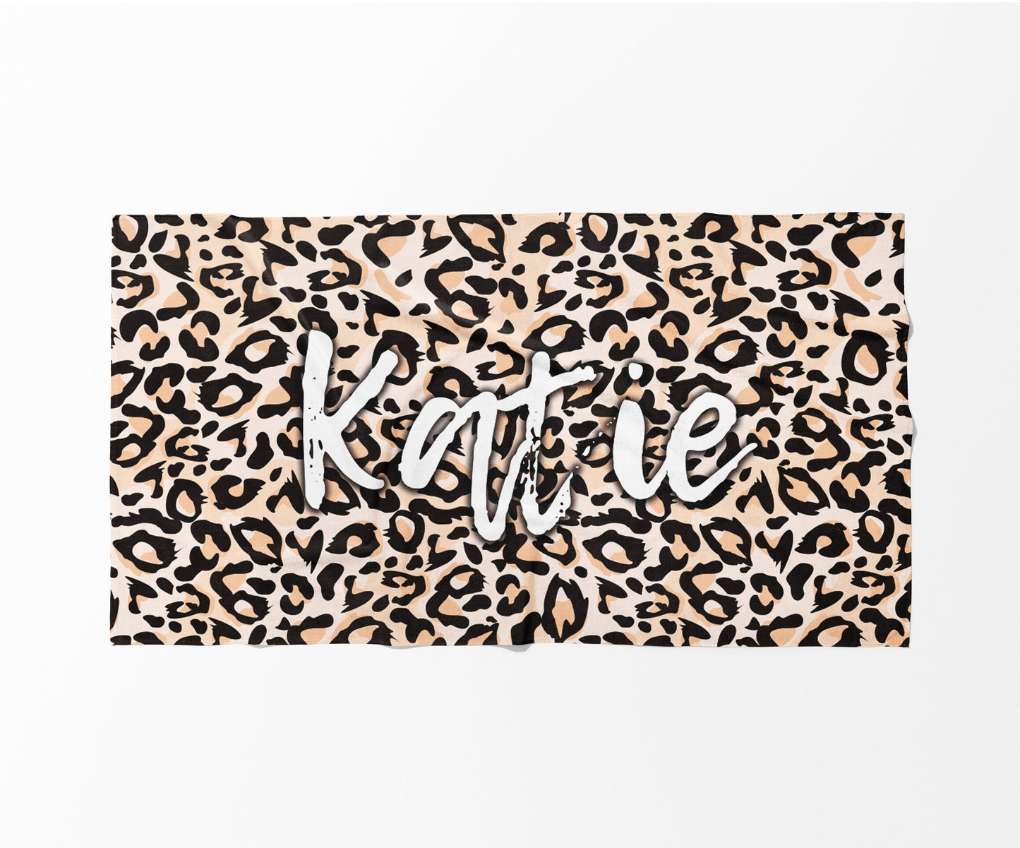 New Animal Print Style Personalized Beach Towel Personalized Name Bath Towel Custom Pool Towel Beach Towel With Name Outside Birthday Gift