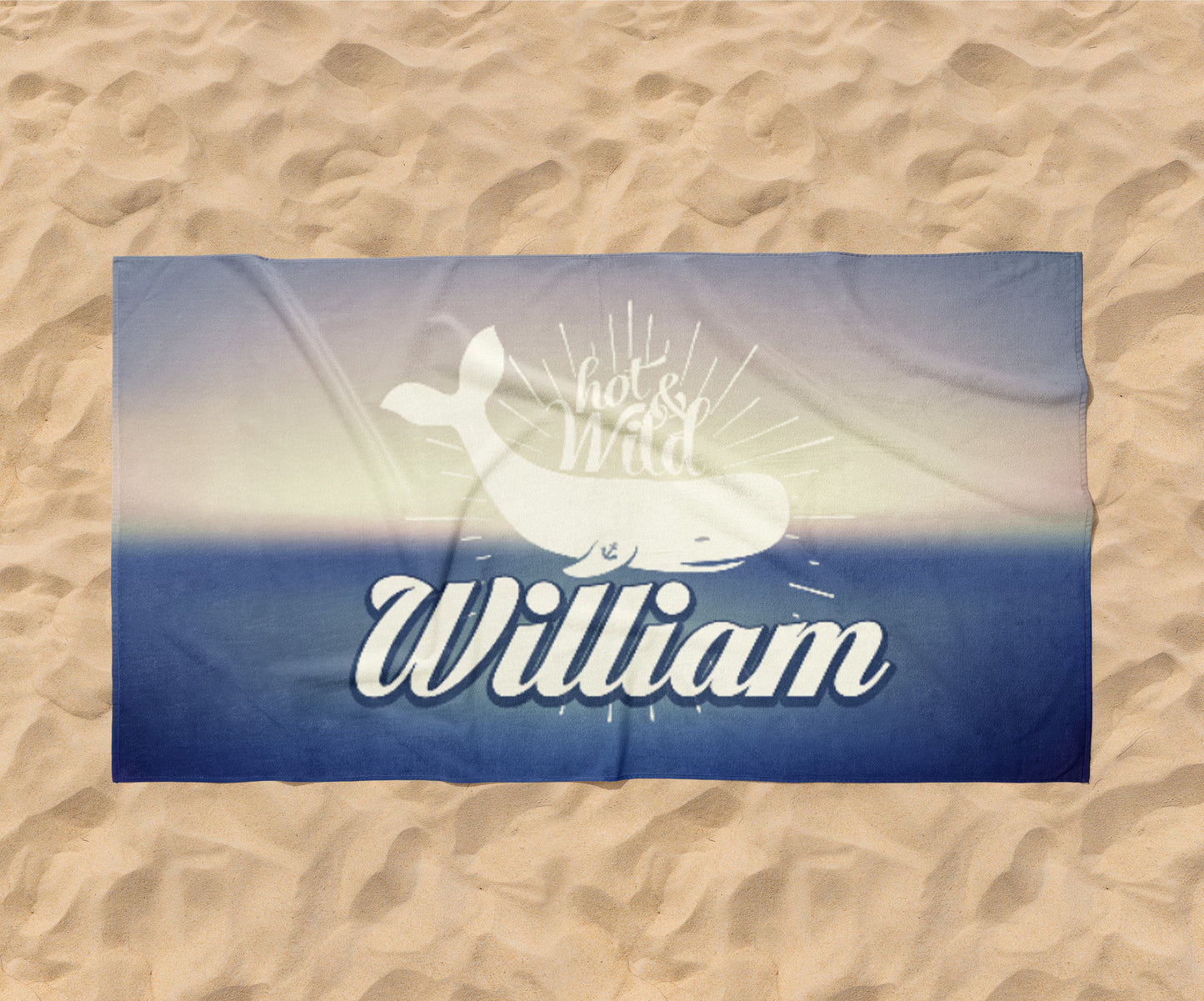 RETRO Style Personalized Beach Towel Personalized Name Bath Towel Custom Pool Towel Beach Towel With Name Outside Birthday Vacation Gift