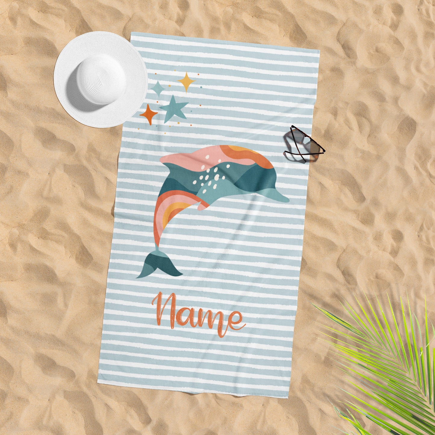 NEW Design Personalized Beach & Pool Towel Custom Pool Towel Beach Towel With Name Outside Birthday Vacation Gift