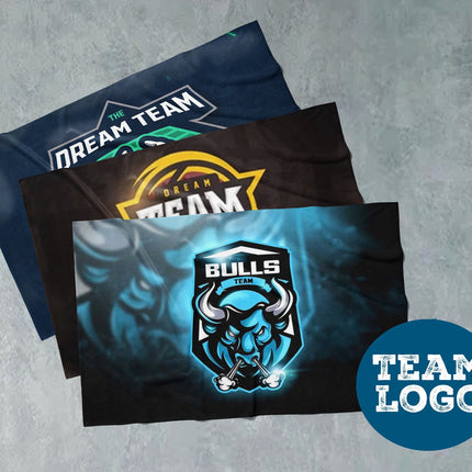 Personalized Sports Team Logo Towel - Custom Rally Towel, Gym & Promotional Gift, Custom Designed Cotton Towel