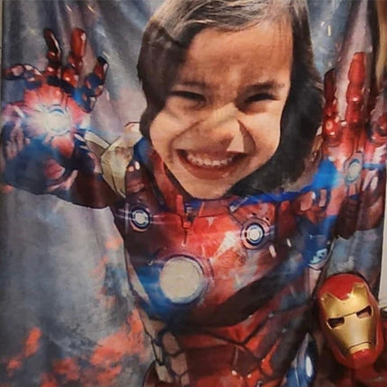 Personalized Superhero Blanket: Custom Kids Blanket