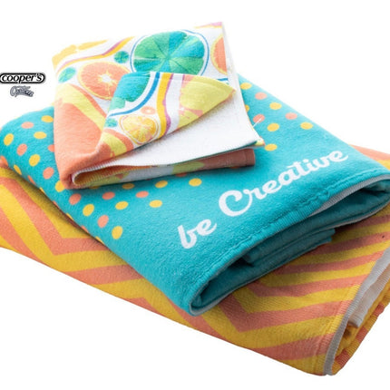 Personalized Sports Team Logo Towel - Custom Rally Towel, Gym & Promotional Gift, Custom Designed Cotton Towel