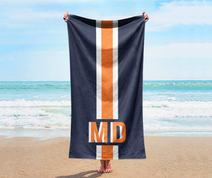 NEW Style Personalized Beach Towel Personalized Name Bath Towel Custom Pool Towel Beach Towel With Name Outside Birthday Vacation Gift