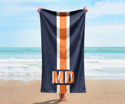 NEW Style Personalized Beach Towel Personalized Name Bath Towel Custom Pool Towel Beach Towel With Name Outside Birthday Vacation Gift