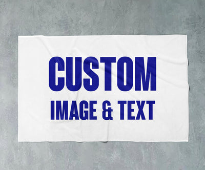 Personalized Sports Team Logo Towel - Custom Rally Towel, Gym & Promotional Gift, Custom Designed Cotton Towel